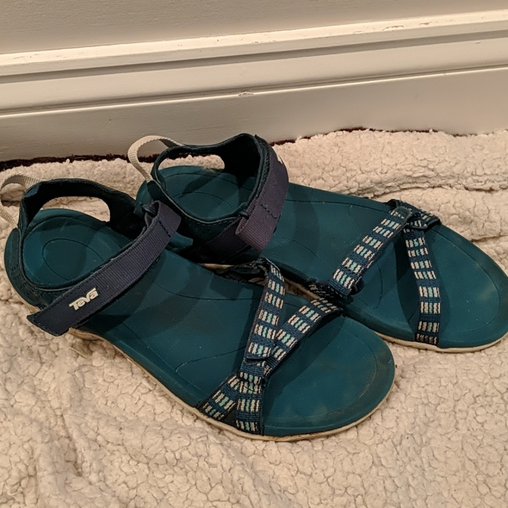 Teal Teva sandals